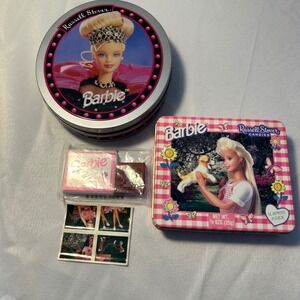 Vintage Barbie Russell Stover Candy Tins Collectibles‎ Stamp Ink Pad & More